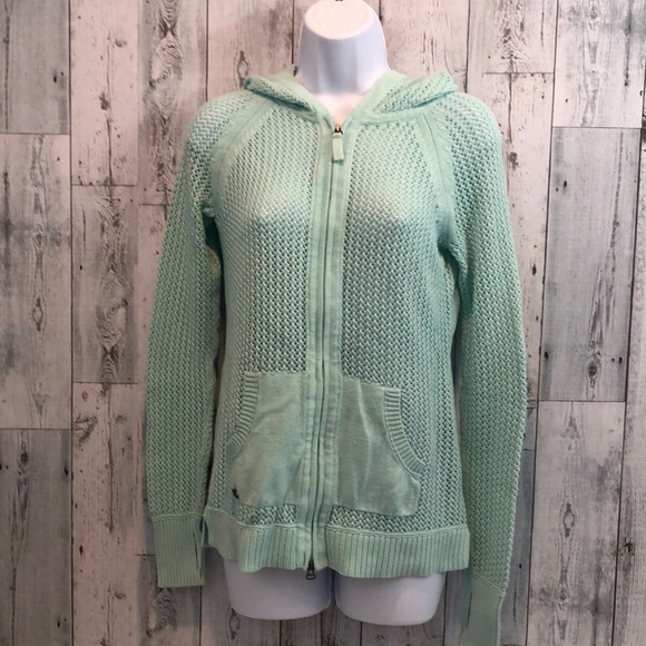 Athleta Sunscape Knit Zip Hoodie Medium - Picture 1 of 11